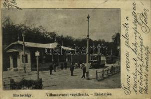 1902 Budapest II. Hűvösvölgy, villamos végállomás