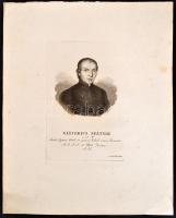 1838 Spányik Glicér (1782-1850) piarista szerzetes, iskolaigazgató, tartományfőnök rézmetszetű portr...