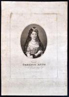 cca 1831 ürményi Ürményi Anna (1751-1830) ő exccellentiája rézmetszetű portréja, (Ürményi József (17...