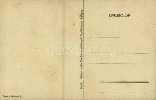 Kiadja a Márton L. féle Cserkészlevelezőlapok Kiadóhivatala / Hungarian scout art postcard with sold...