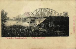 Komárom, Komárnó; Vashíd / Donaubrücke / Danube bridge