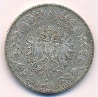 Ausztria 1909. 5K Ag "Ferenc József" T:2,2-
Austria 1909. 5 Corona Ag "Franz Joseph&...