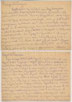 1940 Stern László zsidó 208/15 KMSZ (közérdekű munkaszolgálatos) levele feleségének Stern Lászlónéna...