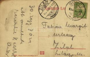 1910 Gönc, Szalay ház, utca, templom, Bencsik Sándor üzlete