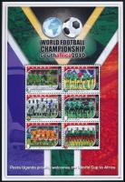 Football World Cup, South Africa mini sheet set Futball Világbajnokság, Dél-Afrika kisív sor