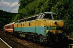 15 db MODERN külföldi vasúti és pályaudvar motívum képeslap / 15 modern foreign railway and stations...