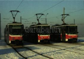 16 db MODERN külföldi villamos motívum képeslap / 16 modern foreign tram motive postcards