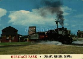 17 db MODERN külföldi gőzmozdony motívum képeslap / 17 modern foreign locomotive train motive postca...