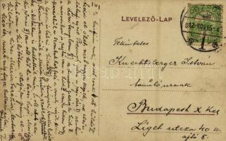 1912 Pozsony, Pressburg, Bratislava; Fadrusz rakpart / quay