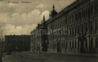 1907 Pozsony, Pressburg, Bratislava; Stefánia út / street