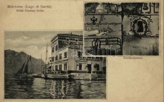 Malcesine (Lago di Garda), Hotel Pension Italie, Goethezimmer / hotel, Goethe memorial room, interior