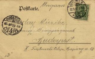 1902 Berlin, Potsdamer Platz / square, horse-drawn tram, hotel (EK)