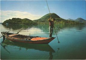 4 db MODERN horgászás és vadászás motívum képeslap / 4 MODERN fishing and hunting motive postcards