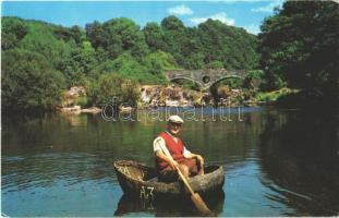 4 db MODERN horgászás és vadászás motívum képeslap / 4 MODERN fishing and hunting motive postcards