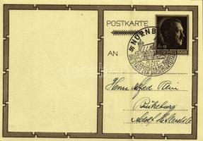 Adolf Hitler with little children and Hitlerjugend. NSDAP German Nazi Party propaganda 6+19 Ga. + So...