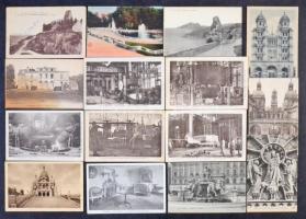 Kb. 1000 db főleg RÉGI francia képeslap dobozban. Vegyes minőség / Cca. 1000 mostly pre-1950 French ...