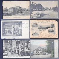 Kb. 200 db RÉGI német városképes lap kis dobozban. vegyes minőség / Cca. 200 pre-1950 German town-view postcards in a small box in mixed condition