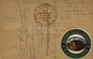 Stuhlecker-Häuser und deren Zugänge, Alois Günterhaus, Karl Lechnerhaus / Mountain houses and map fr...