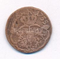 Lengyel Királyság / Lengyel-Litván Nemzetközösség 1755. 3S Cu "III. Ágost" (3,41g) T:3 
P...