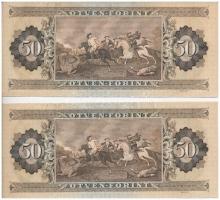 1969. 50Ft (2x) sorszámkövetők T:I