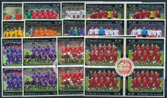 European Football Championship, Austria and Switzerland in blocks of 4 and pairs Labdarúgó-Európa-ba...