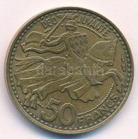 Monaco 1950. 50Fr Al-Br "III. Rainier" T:2 
Monaco 1950. 50 Francs Al-Br "Rainier II...