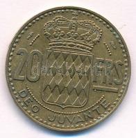 Monaco 1951. 20Fr Al-Br "III. Rainier" T:2 
Monaco 1951. 20 Francs Al-Br "Rainier II...