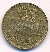 Monaco 1951. 10Fr Al-Br "III. Rainier" T:2 
Monaco 1951. 10 Francs Al-Br "Rainier II...