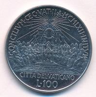 Vatikán 1962. 100L rozsdamentes acél "XXIII. János / Második Ökomenikus Tanácskozás" T:1
...