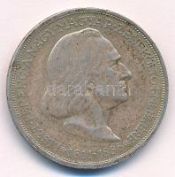 1936. 2P Ag "Liszt Ferenc" T:1-,2 patina  Adamo P7.3