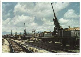 WW. II. German military propganda Rail-canon