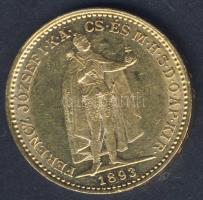 1893. 20K Au 6,775g "kiskirály"! T:2/3+ R!