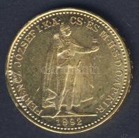 1892. 20K Au 6,775g érdekes verési hibával T:2/3+