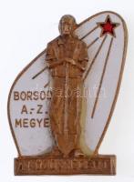 DN Borsod-Abaúj-Zemplén Megye - A Közösségért zománcozott jelvény (26x20mm) T:2