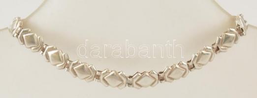 Ezüst(Ag) fantáziaszemes karkötő, h: 19 cm, nettó: 6,3 g