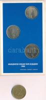 Macedónia 1993. 2D + 1995. 1D-5D FAO (3xklf) forgalmi sor T:2,1 Macedonia 1993. 2 Denar + 1995. 1 Denar - 5 Denar FAO (3xdiff) coin set C:XF,UNC