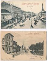 48 db RÉGI történelmi magyar és külföldi városképes lap, vegyes minőség / 48 pre-1945 town-view post...