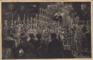1912 Aufbahrung Sr. Kgl. Hoheit Prinz-Regent Luitpold v. Bayern / The funeral of Luitpold, Prince Regent of Bavaria, Ottmar Zieher art postcard