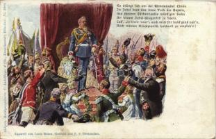 Seiner Königlichen Hoheit dem Prinzregenten Luitpold von Bayern / Luitpold, Prince Regent of Bavaria, C. Andelfinger & Cie. No. 3224. s: Louis Braun (non PC) (gluemark)