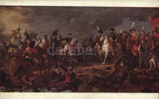 Bataille dAusterlitz / The Battle of Austerlitz, Napoleon with his soldiers, art postcard s: Baron Gérard