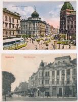 12 db RÉGI magyar városképes lap, vegyes minőség / 12 pre-1945 Hungarian town-view postcards