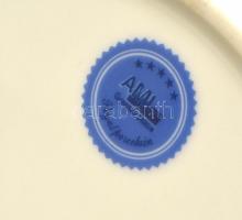 Emeletes kínáló (liba pár), matricás, jelzett (AML), fém fogóval, apró kopásnyomokkal, m: 24 cm