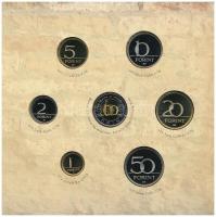 2005. 1Ft-100Ft (7xklf) forgalmi sor szettben + 2005. 10Ft "József Attila" T:PP Adamo FO39