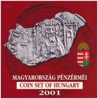 2001. 1Ft-100Ft (7xklf) forgalmi sor dísztokban, "Magyarország pénzérméi" sorozat T:PP Adamo FO34.1