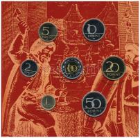 2001. 1Ft-100Ft (7xklf) forgalmi sor dísztokban, "Magyarország pénzérméi" sorozat T:PP Ada...