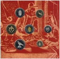 2001. 1Ft-100Ft (7xklf) forgalmi sor dísztokban, "Magyarország pénzérméi" sorozat T:PP Ada...