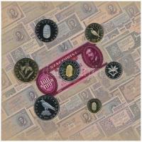 2002. 1-100Ft (7xklf) + 100Ft "Kossuth" forgalmi sor szettben T:PP Adamo FO35.1