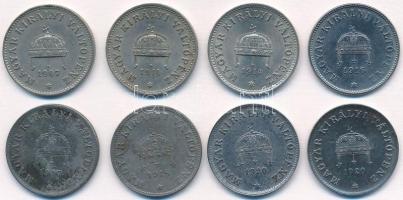 1907KB-1920KB 20f Ni/Fe (8db 4xklf) T:1-,2 patina, ph. Adamo K4, K4.1