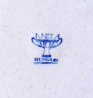 2000. "50 év a repülőtér tűzvédelméért" festett porcelán plakett, hátoldalán "Anita H...