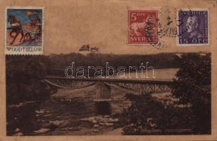 1923 Falkenberg, Jarnvagsbron / bridge. TCV card
